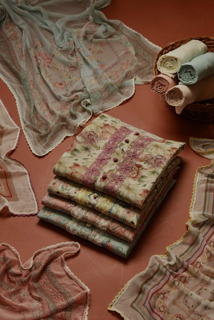 Unstitched Suits Fabric Clothes Photography Ideas _ Shoot Ideas For unstitched suits